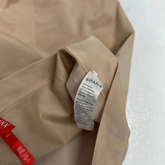 Spanx OnCore Shaping Underwear High Waisted Mid Thigh Soft Nude Tan Plus Size 2X - Picture 7 of 8